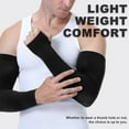 thumbnail image 5 of UV Sun Protection Arm Sleeves with Thumb Hole for Men Women Youth, Cooling Sleeve to Cover Tattoo, Mid-Compression, 5 of 6