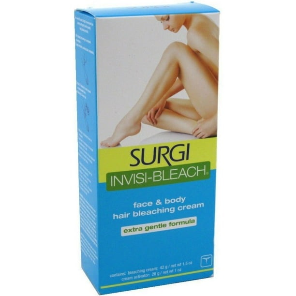 Surgi Invisi-Bleach Face & Body Hair Bleaching Cream  oz (Pack of 4) -  