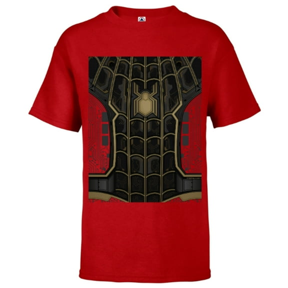 Marvel Spider-Man No Way Home Black and Gold - Short Sleeve T-Shirt for Kids – Customized-Red