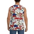thumbnail image 4 of Bingfone Colorful Mushrooms (2) Pattern Men's Tank Tops Workout Sleeveless Tee Shirts Running Beach Tanks for Men-XX-Large, 4 of 8