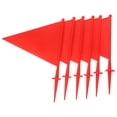 thumbnail image 1 of KAKOWELY Drapeaux de Marquage Rouges en ABS pour Encouragement avec Poteaux Robustes et Couleurs Vives 6 Pcs, 8.27"X0.2"X11.02 Pouces, 1 of 5