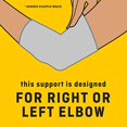 thumbnail image 5 of FUTURO-MMM-379 Comfort Elbow Support with Pressure Pads, Breathable, Medium - Grey, 5 of 5