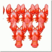 Party Pals: Jumbo F Balloon Lobster & Cartoon Balloons - 5 Pack for Kids Birthday Party Decor!