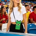 thumbnail image 4 of Nylon Drawstring Sport Mini Bag for Football Matches, Soccer Fans Water-Resistant Sports Sackpack, Holds Smartphone, Multicolor, 20.3 cm, 4 of 6