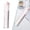 Pink, variant on Foldable Plastic Ruler 12 Inch, Portable Folding Straight Ruler with Geometric Templates, Flexible Student Measuring Ruler for Students Classroom Math Drawing Drafting Art Projects, Yellow