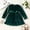 hwj# Green154, variant on Huowey Toddler Girls Spring Dresses Velvet Solid Color Long Sleeve A-Line Crewneck Ruffles Cute Bow Belt Dresses Holiday Party Wedding Princess Dress Casual Breathable Dailywear,Green,12-18 Months