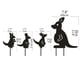 thumbnail image 1 of 4 Uds silueta de Animal estaca de jardín estatuas huecas de canguro de Metal decoraciones de jardín huecas para patio césped, 1 of 8