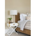 thumbnail image 6 of Brewster Home Fashions Cedric White Stripe Paintable Wallpaper, 6 of 6