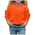 thumbnail image 1 of WEAIXIMIUNG Petits Garçons Chandail à Capuchon Filles Mode Solide Col Rond Manches Longues Chandail à Capuchon Décontracté Sport Confortable Haut, 1 of 4