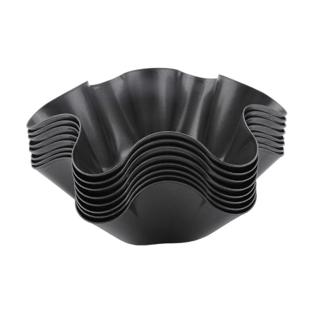 Tortilla Bowl Molds 8-Pack Nonstick Taco Shell Maker | Carbon Steel Baking Pan for Salads & Snacks