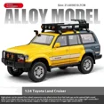 thumbnail image 1 of Modèle Réduit 1:24 Toyota LAND CRUISER LC80 SUV en Alliage Véhicule Tout-Terrain Jouet Modèle de Collection Jaune, 1 of 6