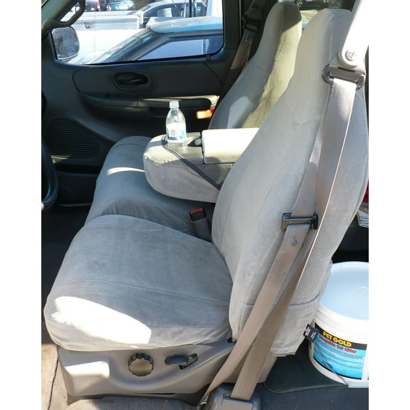 Durafit Covers F267 Dark Gray, Twill, Exact Fit, Front Seat Covers, 2 Pieces