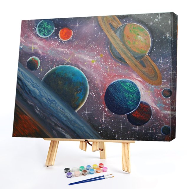 Pintura al óleo del vasto universo por números, dibujo en lienzo, cuadro DIY, decoraciones para el hogar Likrtyny decoración de arte
