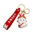 thumbnail image 1 of Little Rabbit Toy Children Toys Cute Keychain Exquisite Appearance Toys Lovely Portable Key Lovely Portable Key Chain Keychains Toys for Red, 1 of 9