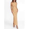 thumbnail image 4 of PRETTYGARDEN Womens Floral One Shoulder Maxi Dress Summer Spring Bodycon Ruched Side Slit Elegant Cocktail Party Dresses, 4 of 10
