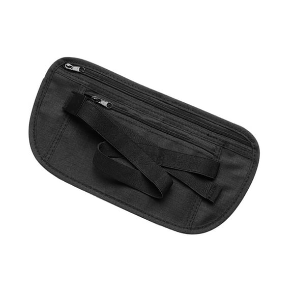 GOOHOCHY Anti-theft Waist Bag Personal Waist Bag Travel 25.00X13.00X0.50CM Black