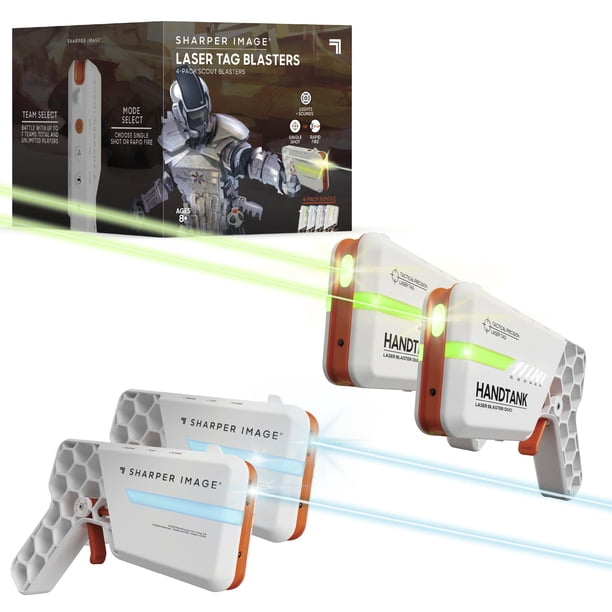 Set de pistolas Laser Tag con imagen más nítida, pistolas bláster y chalecos x4