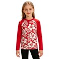 thumbnail image 3 of YAYUBA Girls Long Sleeve Swimsuit Upf 50+ Sun Protection Rash Guard Swim Shirt Quick Dry Youth Water Shirts for Beach Pool, 3 of 7