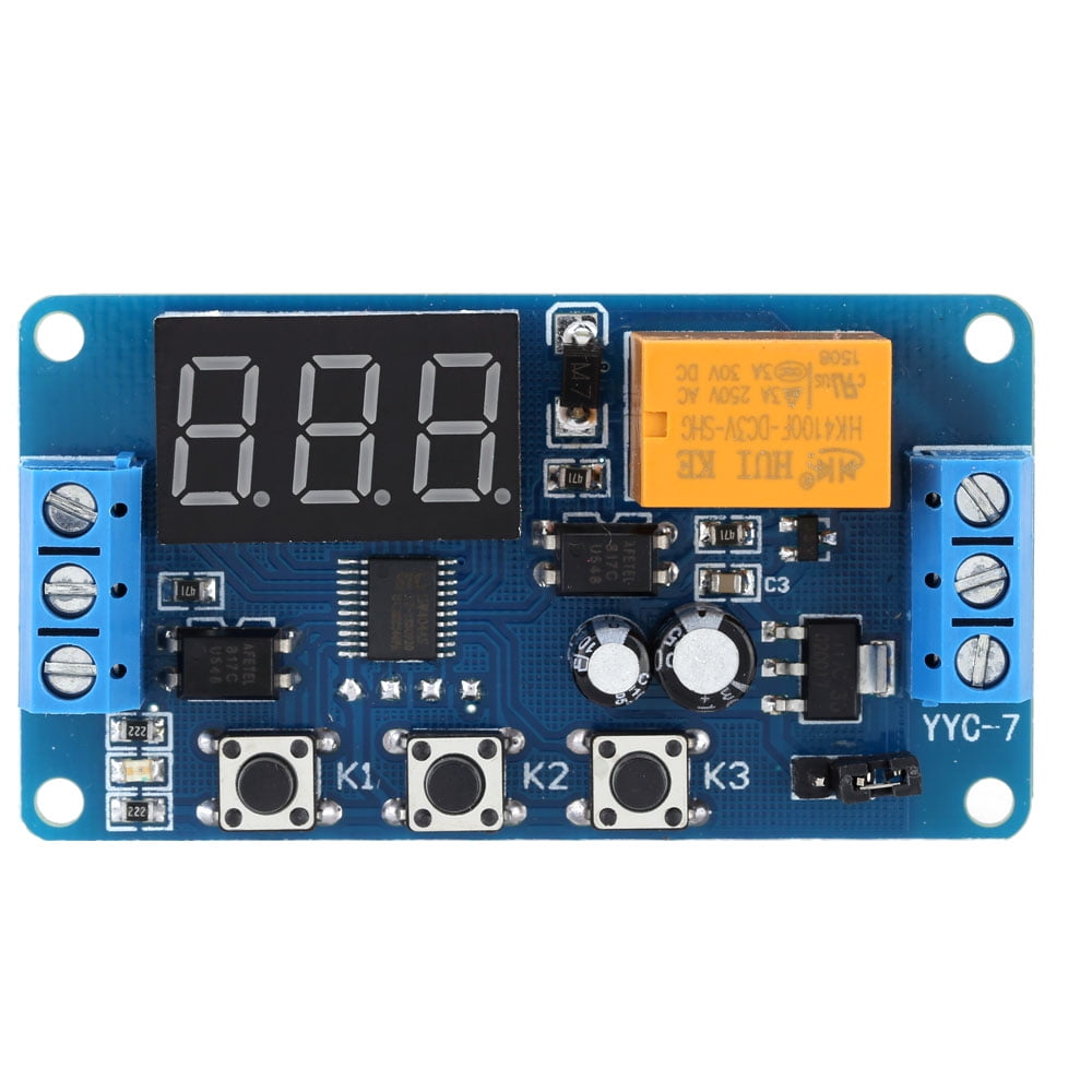 LED Display Programmable Delay Timer Timing Control On/off Relay Switch Module 