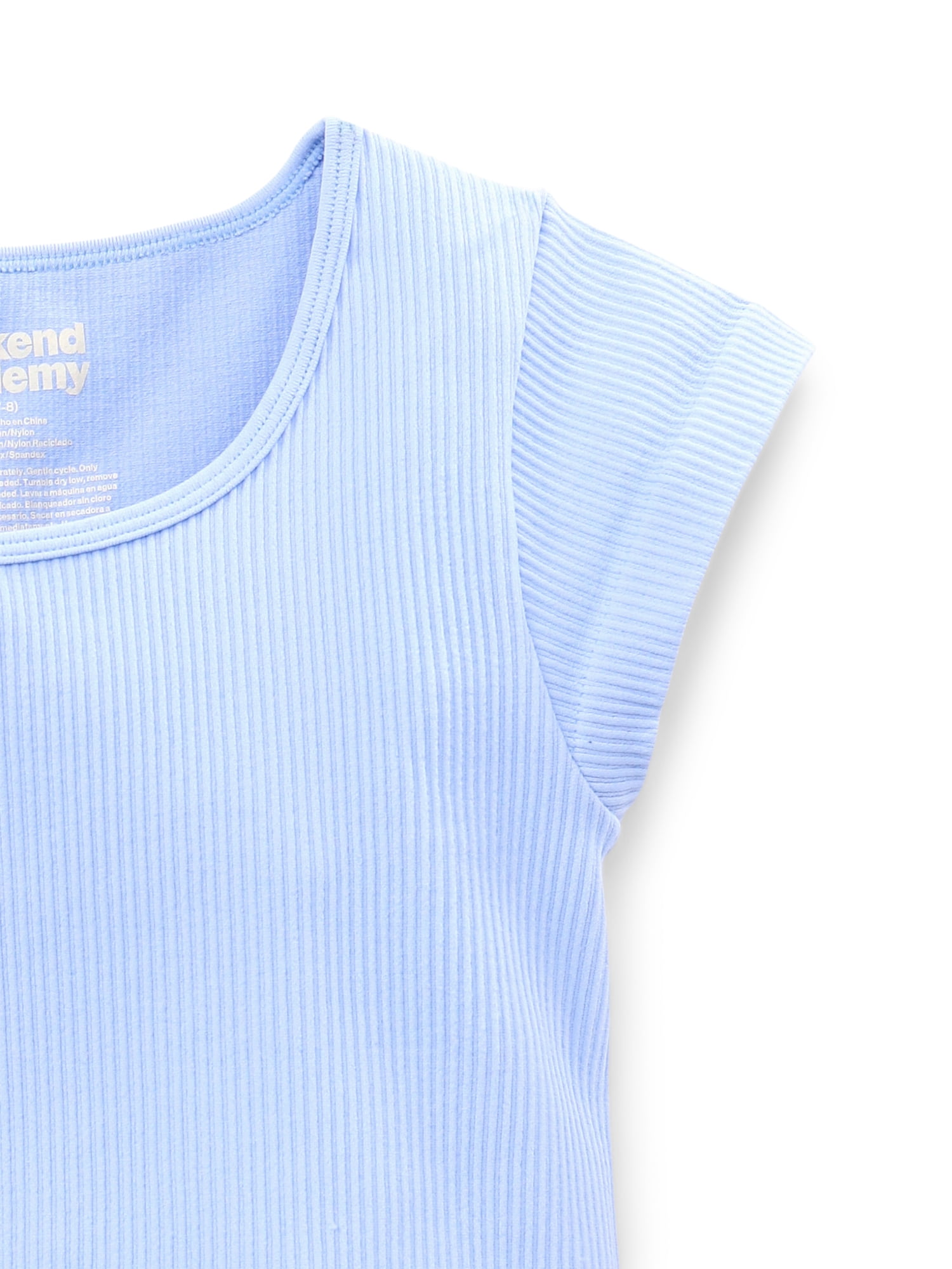 Weekend Academy Girls Cap Sleeve Seamless Top, Sizes 4-18