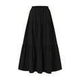 thumbnail image 1 of JBEELATE Women Midi Maxi Skirt Boho Elastic High Waist Floral Printed A-line Flowy Pleated Skirts Plus Size, 1 of 6