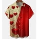 thumbnail image 5 of Camisas hawaianas 2024 para hombres, divertidas, con temática de amor, de gran tamaño, de manga corta, ropa juvenil y vital para las fiestas, blusa con cuello vuelto, 5 of 5