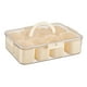 thumbnail image 4 of Contenedor de alimentos, caja de condimentos, caja de refrigerios, organizador de especias recargable reutilizable para claro, 4 of 9