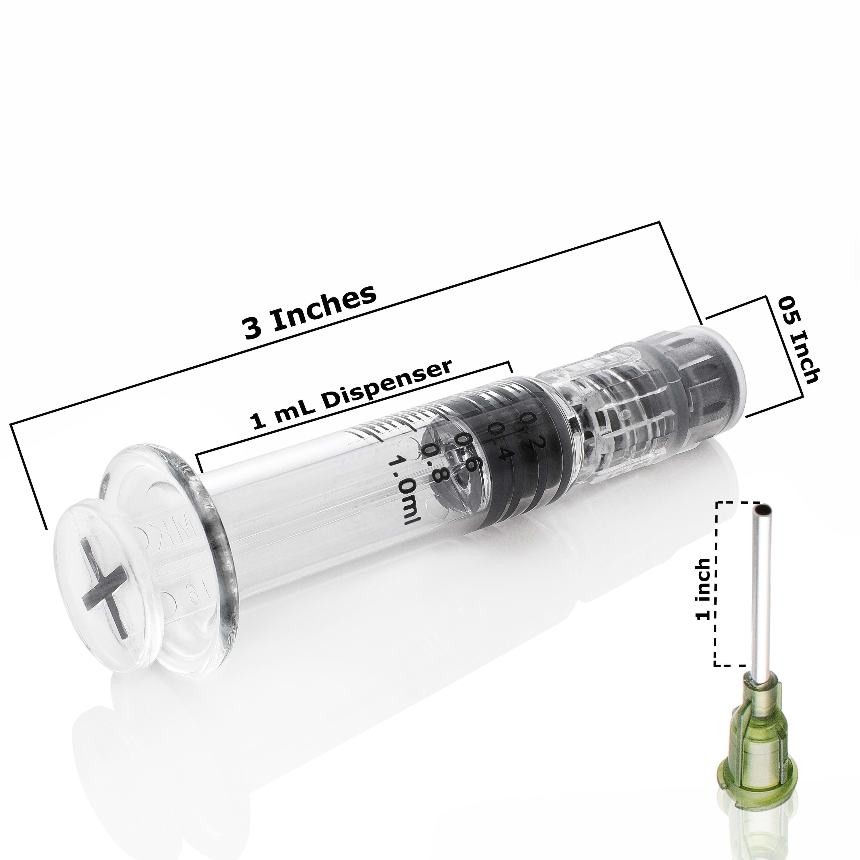  MyMed 10 Pack Borosilicate Glass Luer Lock Syringe 1ml