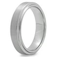 thumbnail image 3 of Men's Titanium 6MM Satin and High Polish Step Edge Wedding Band - Mens Ring, 3 of 4