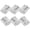 6Pcs, 2inch, Silver, variant on 2Pcs Heavy Duty Lift Off Hinge, 4" H-Shaped Door Hinges, 304 Stainless Steel Left & Right Hinges Detachable Door Hinge for Internal External Doors Window Cabinet Wooden Boxes Cases, Black