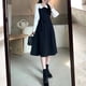 thumbnail image 1 of Vestido de manga larga con bloques de color, vestido de manga larga con cintura para mujer, vestido de manga larga con cinturón, vestido de manga larga de rendimiento de primera categoría, 1 of 9