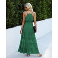 thumbnail image 4 of Vestido Maxi de Verano PRETTYGARDEN con Tirantes Finos Verde Talla L, 4 of 4