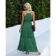 thumbnail image 4 of Vestido Maxi de Verano PRETTYGARDEN con Tirantes Finos Verde Talla L, 4 of 4