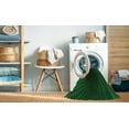 thumbnail image 2 of Ahgly Tapis Rond Lavable en Machine Intérieur Transitionnel Vert Forêt Foncé, 6 Pieds Rond, 2 of 7
