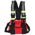 thumbnail image 1 of Bolsa de pecho impermeable de nailon multifuncional, chaleco reflectante de seguridad para herramientas para exteriores (rojo fluorescente verde), 1 of 10