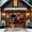4#, variant on Christmas Garage Door Cover, Large Christmas Banner Backdrop Decorations Hanging Door Photography Decor for Indoor Outdoor House Patio Lawn Party Background,7*8FT