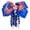 Blue, variant on TOWED22 Independence Day Hair Bow Clips Sparkly Glitter Patriotic Hairpins Handmade Memorial Day Accessories for Teens Girls(Red)