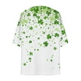 thumbnail image 5 of lcziwo Women St Patricks Day Cardigan Dressy Casual Irish Clover Lucky Shamrock St Pattys Day Outfits Lightweight Casual Holiday Cardigan Daily Deals,Multicolor,XXXXL, 5 of 6