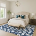 thumbnail image 6 of Addison Rugs Chantille Indoor/Outdoor Transitional Geometric Navy Machine Washable Rectangle Rug, 8' x 10', 6 of 8
