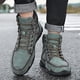 thumbnail image 1 of Zapatos casuales de cuero de caña alta para hombres, botas cortas cálidas, zapatos de moda para hombres Wmkox8yii 123q2270, 1 of 9