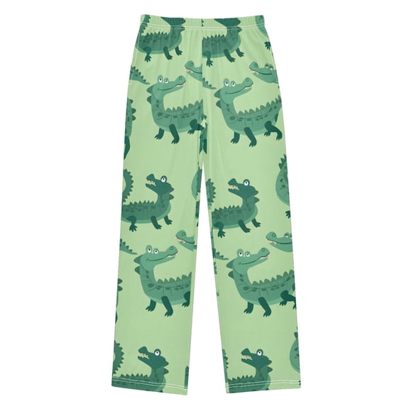 joogoo Cute Crocodile Kids Pajama Pants Pj Bottoms Boy Girls Sleepwear Lounge L