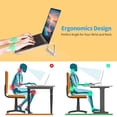 thumbnail image 2 of Laptop Stand for Desk，Stable MacBook Pro Stand，Ergonomic Aluminum Computer Riser for 12 13 15 16 17 inch ，Computer Cooling Stand for Mac MacBook Pro Air,CPDD , Dell, More PC Notebook - -, 2 of 6