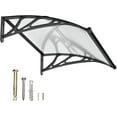 thumbnail image 5 of 32"x40" Awnings for Doorways Polycarbonate Cover Patio Door Awning Large Drainage Sink, 5 of 12