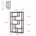 thumbnail image 6 of Tribesigns 5-Shelf Modern Bookshelf, Industrial Etagere Bookcase, Open Display Shelves with Sturdy Metal Frame, Walnut, 6 of 6