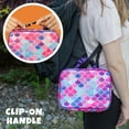 thumbnail image 3 of WQLPP Boîte à Lunch Isolée Durable - Sac à Lunch Réutilisable - Couvre Votre Boîte Bento, Compatible avec Bentgo, Kinsho, Yumbox (8"x10"x3") - Queue de Sirène, 3 of 4