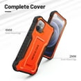 thumbnail image 2 of ExoGuard For iPhone 12 Mini Case, Phone Case with Screen Protector and Kickstand (Orange), 2 of 7