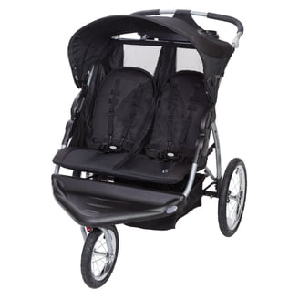 Jeep Lightweight Twin Toddler TurboGlyde Side by Side Double Stroller,  Black - Walmart.com