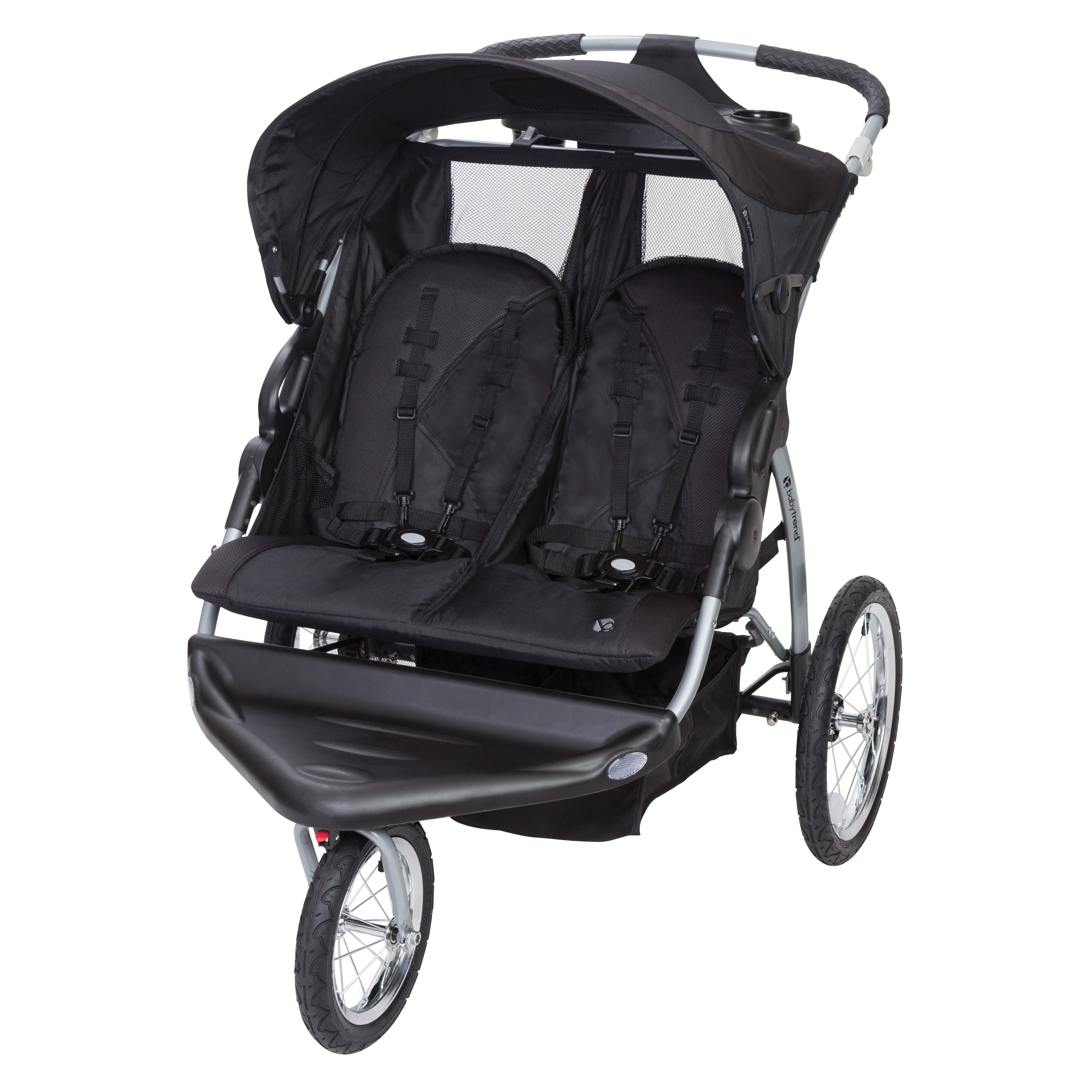 Baby Trend Expedition Double Jogger Stroller with Lockable Front Wheel