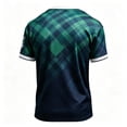 thumbnail image 5 of 2026 Soccer Cup Raglan Short Sleeve T-Shirt for Men, Crew Neck Jersey - Scottish Blue Lion & Tartan Graphic Print Athletic Top for Daily Wear & Party Army Green L, 5 of 5