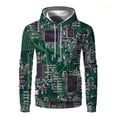 thumbnail image 2 of Sudadera con capucha con gráfico de chip electrónico para hombre, sudadera con estampado 3D de placa de circuito de CPU, sudadera divertida, sudaderas con capucha, ropa de calle, 2 of 4